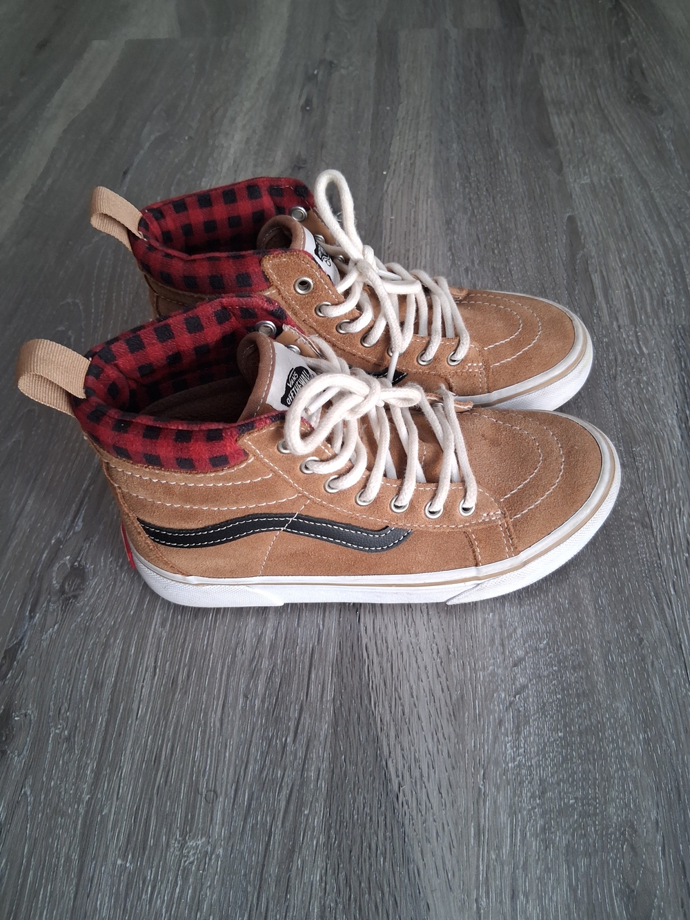 Vans Off The Wall SK8-Hi MTE -1 Suede High-Top Sneakers Brown Kid Boys Size 3